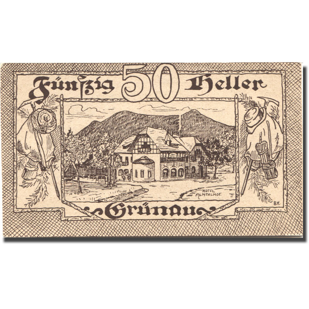 Banconote, Austria, Grünau, 50 Heller, hôtel 1920-11-31, SPL Mehl:FS 300b