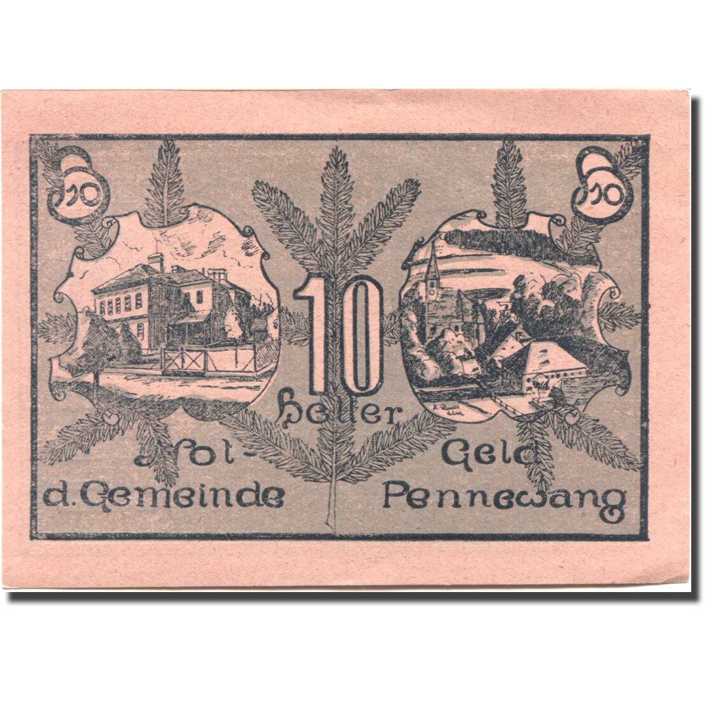 Billet, Autriche, Pennewang, 10 Heller, village 1920-12-31, SPL Mehl:FS 727d