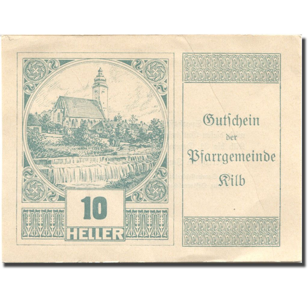 Banknote, Austria, Kilb, 10 Heller, Eglise 1920-12-31, UNC(63) Mehl:FS 437IIIc