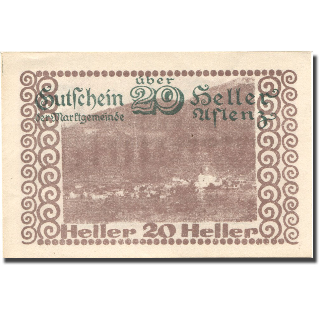 Banconote, Austria, Aflenz, 20 Heller, village 1920-11-01, SPL Mehl:FS 7a