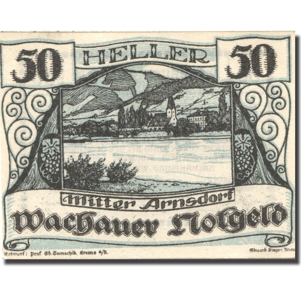 Banconote, Austria, Mitter Arnsdorf, 50Heller 1920 SPL Mehl:FS 1122.6IIa