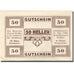 Banconote, Austria, Steinerkirchen, 50 Heller, Eglise, 1920 SPL Mehl:FS 1029I