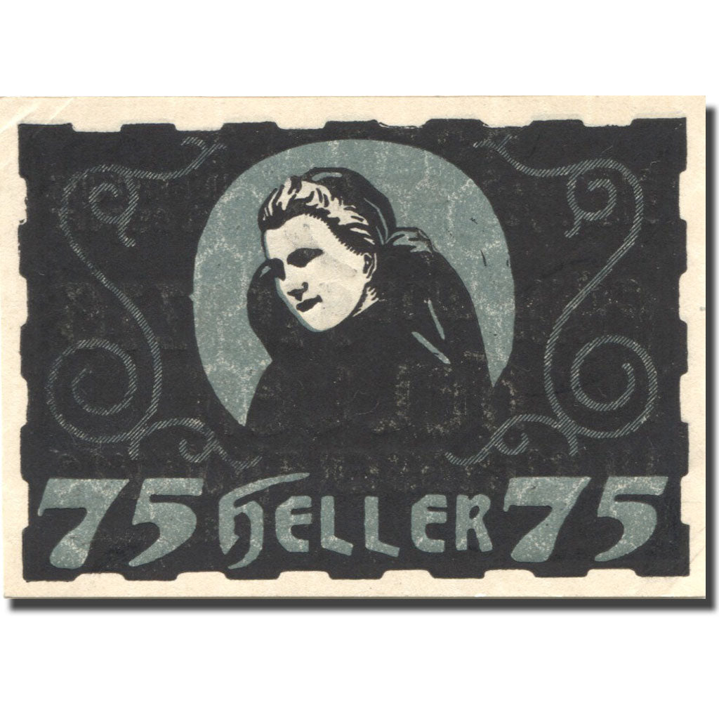 Banknote, Austria, Ulrichsberg, 75 Heller, personnage 1920 UNC(63) Mehl:FS 1091a
