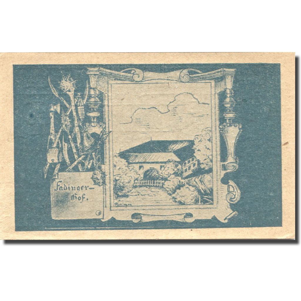 Banconote, Austria, St Agatha, 50 Heller, château, 1920 SPL Mehl:FS 877Ia