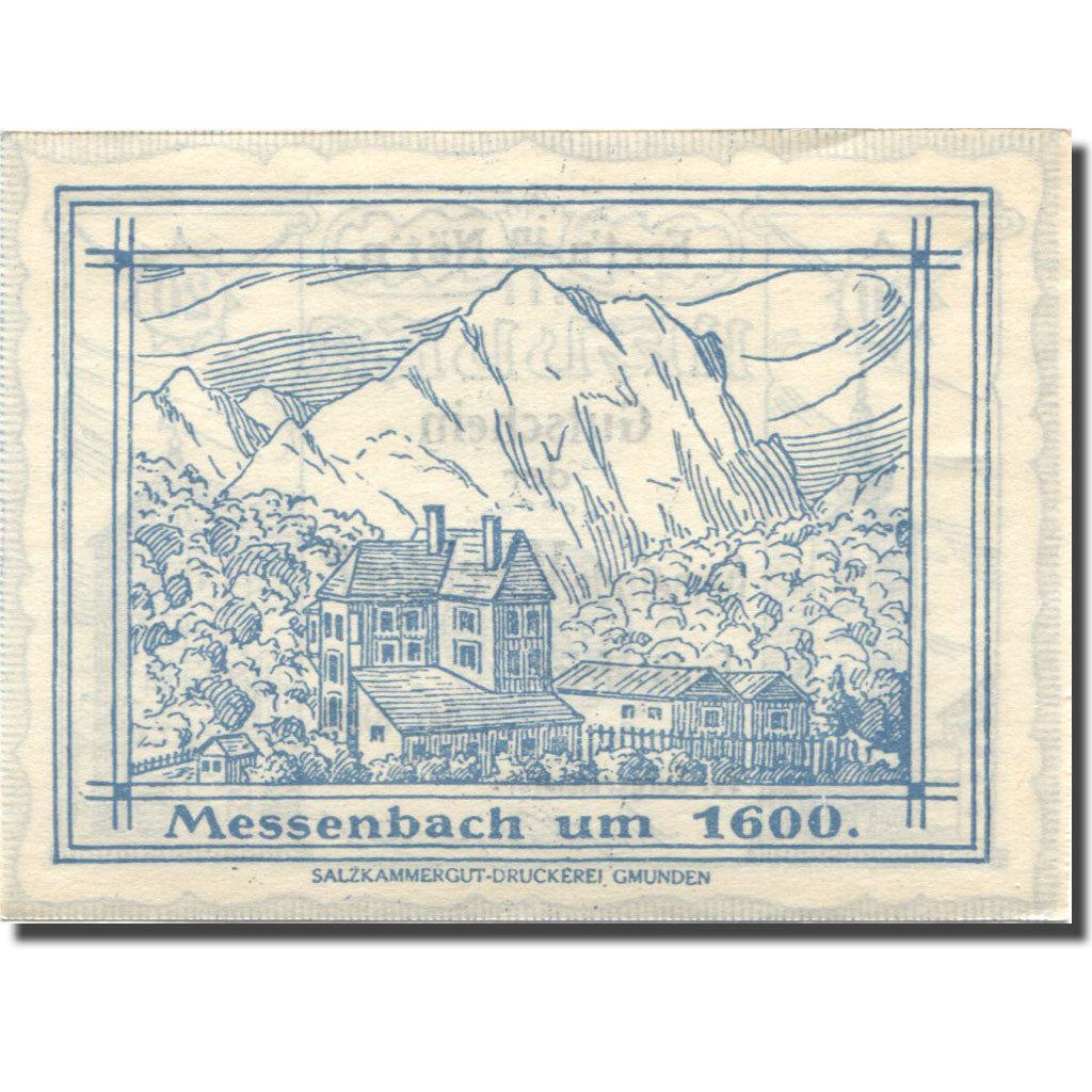 Banconote, Austria, Vorchdorf, 20 Heller, Monument, 1920 SPL  Mehl:FS 1119a