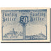 Geldschein, Österreich, Warlberg, 50 Heller, Eglise, 1920 UNZ- Mehl:FS 1142b