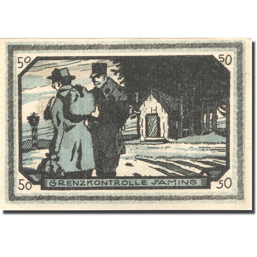 Geldschein, Deutschland, Freinberg, 50Heller, personnage, 1921 UNZ Mehl:FS211IIa