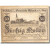 Banconote, Austria, Aschach a/d Steyr, 50 Heller, Eglise, 1920 SPL Mehl:FS 54b