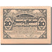 Nota, Áustria, Kirchdorf a/Inn, 20 Heller, Eglise, 1920 UNC(63) Mehl:FS 444c
