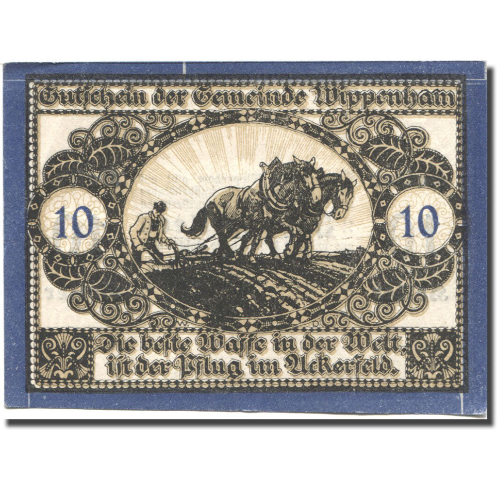 Billete, Austria, Wippenham, 10 Heller, agriculteur, 1920, EBC Mehl:FS 1247a