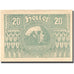 Banconote, Austria, Pöggstall, 20 Heller, Eglise, 1920 SPL Mehl:FS 756IIa