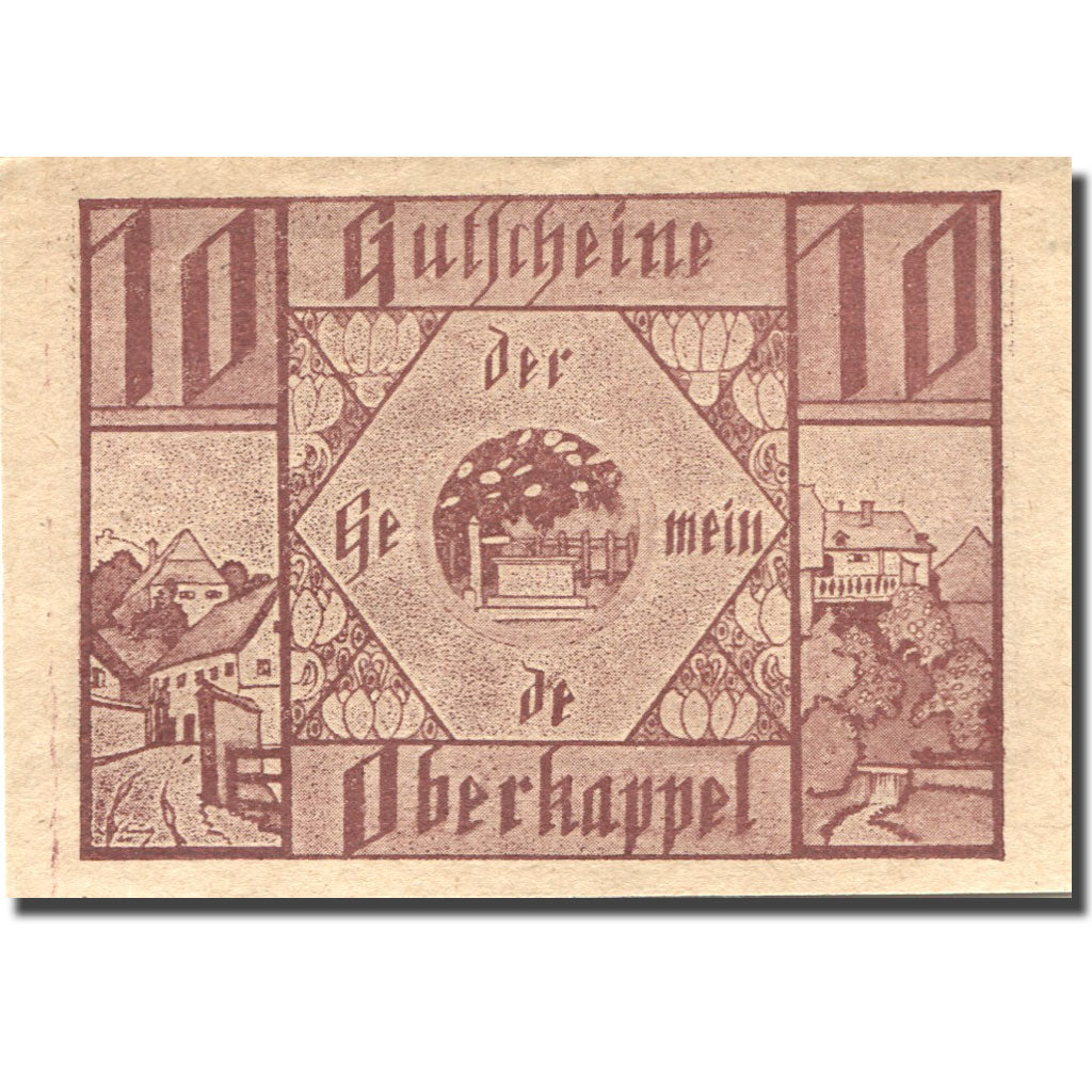 Geldschein, Österreich, Oberkappel, 10 Heller, village, 1920 UNZ- Mehl:FS 684a