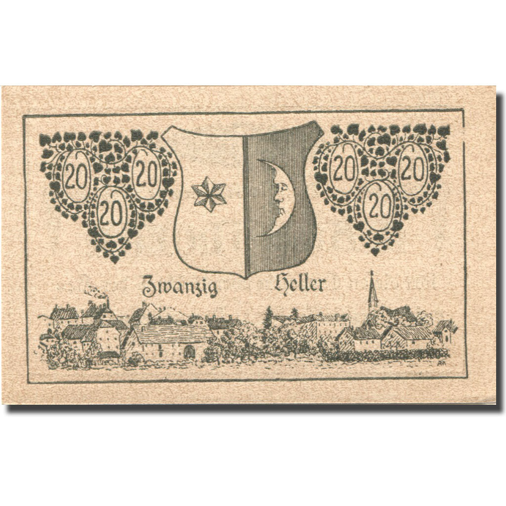 Banconote, Austria, Hofen, 20 Heller, Blason 1920-12-31, SPL Mehl:FS 594d
