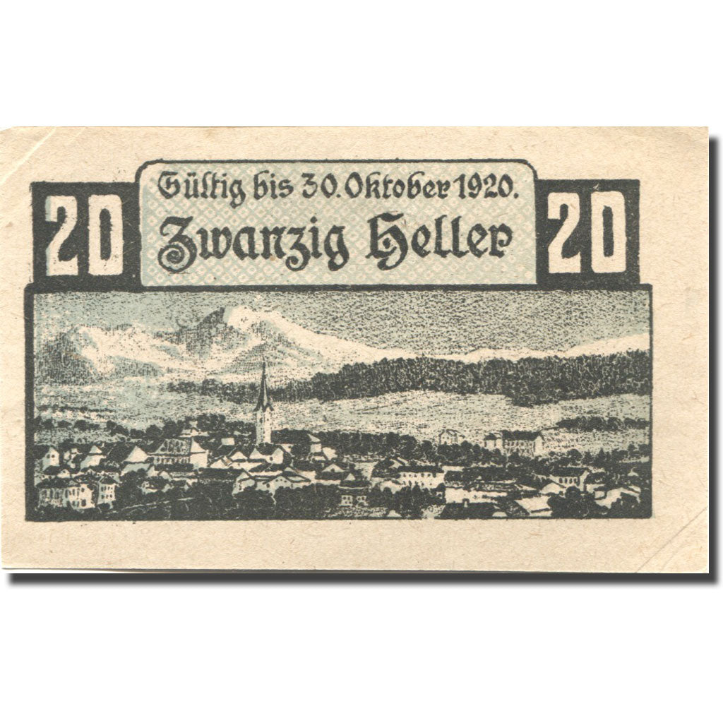 Banconote, Austria, Windischgarsten, 20 Heller, Blason, 1920 SPL Mehl:FS 1245IIc