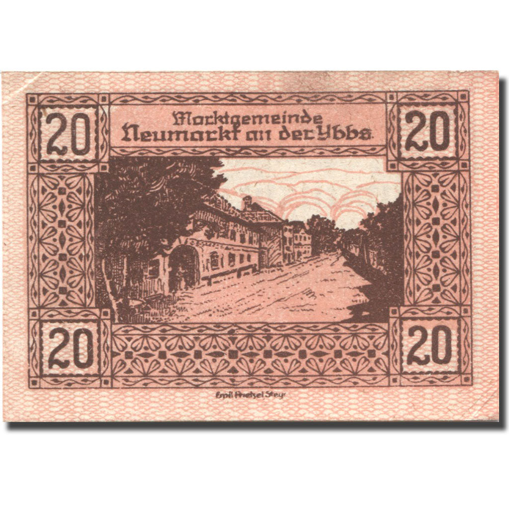Billet, Autriche, Neumarkt, 20 Heller, rue, 1920, 1920-12-31, SPL, Mehl:FS 663a
