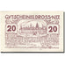 Banconote, Austria, Dross, 20 Heller, château 1920-12-31, SPL Mehl:FS 135.2
