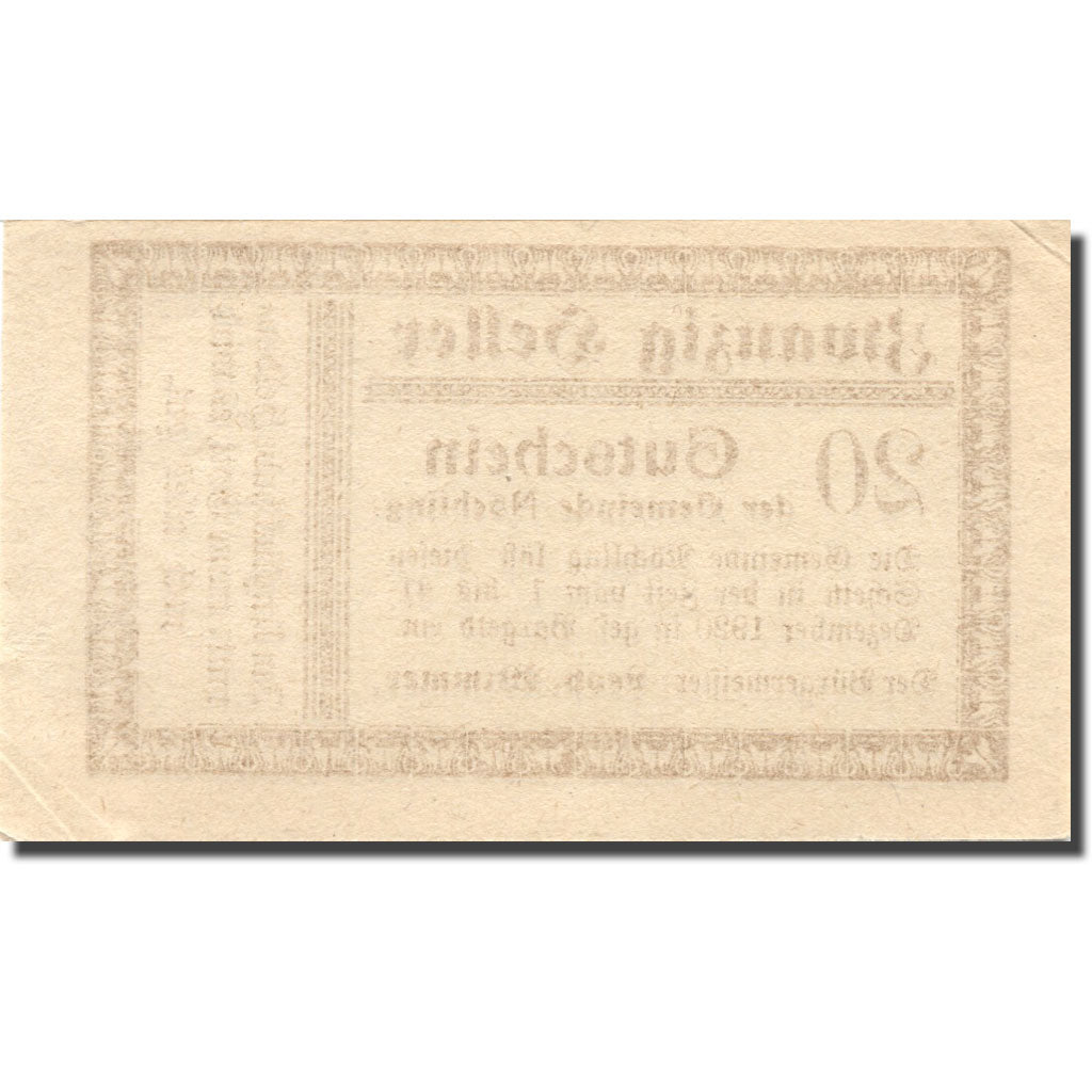 Nota, Áustria, Nöchling, 20 Heller, valeur faciale, 1920 SUP+ Mehl:FS 674
