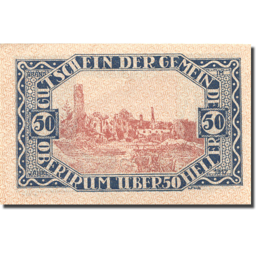 Banconote, Austria, Obertrum, 50 Heller, ferme 1920-10-31, SPL Mehl:FS 695a