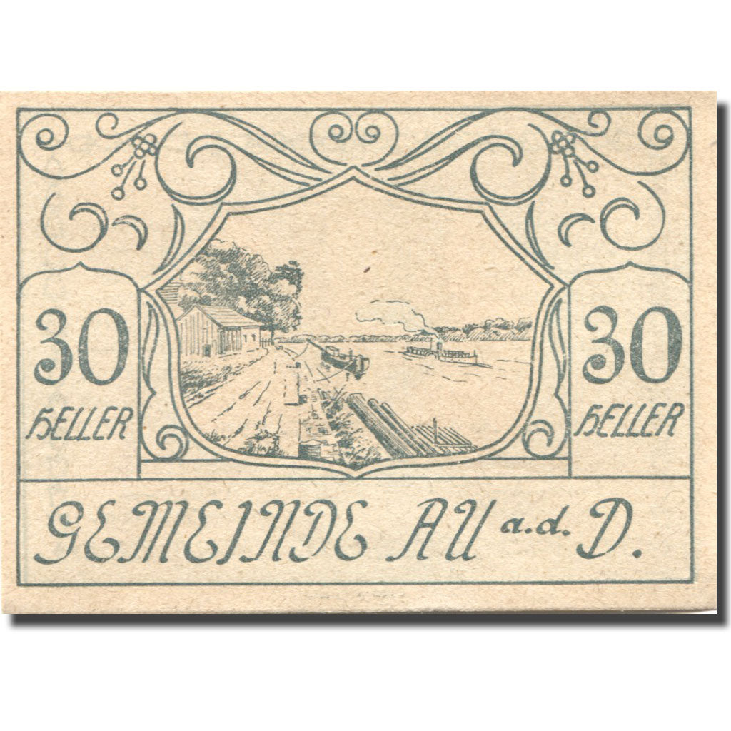 Banconote, Austria, Au a.d D, 30 Heller, canal 1920-05-30, SPL  Mehl:FS 64
