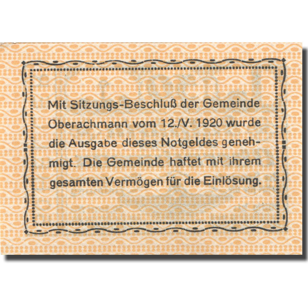 Banconote, Austria, Oberachmann, 50 Heller, Usine, 1921 green SPL Mehl:FS 680b