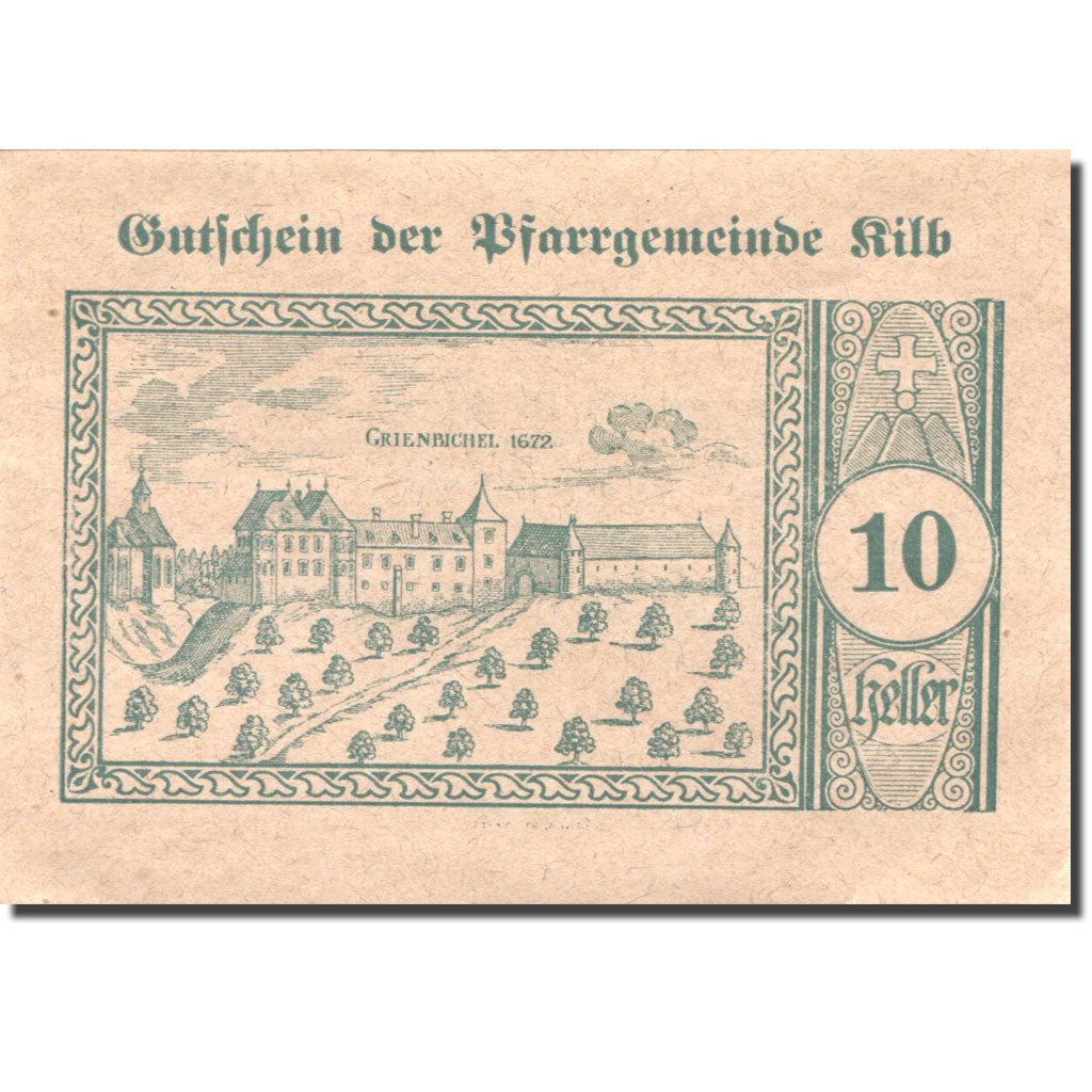 Banconote, Austria, Kilb, 10 Heller, château, 1920 SPL Mehl:FS 437IIIc