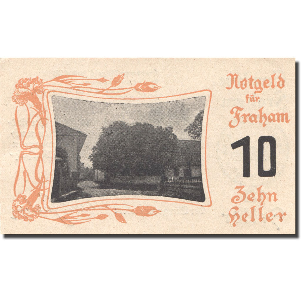 Billet, Autriche, Fraham, 10 Heller, ferme, 1920, 1920-05-15, SPL, Mehl:FS 205b