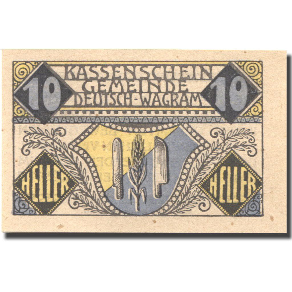 Banknote, Austria, Wagram, 10 Heller, Blason, 1920-12-31, UNC(63), Mehl:FS 121bE