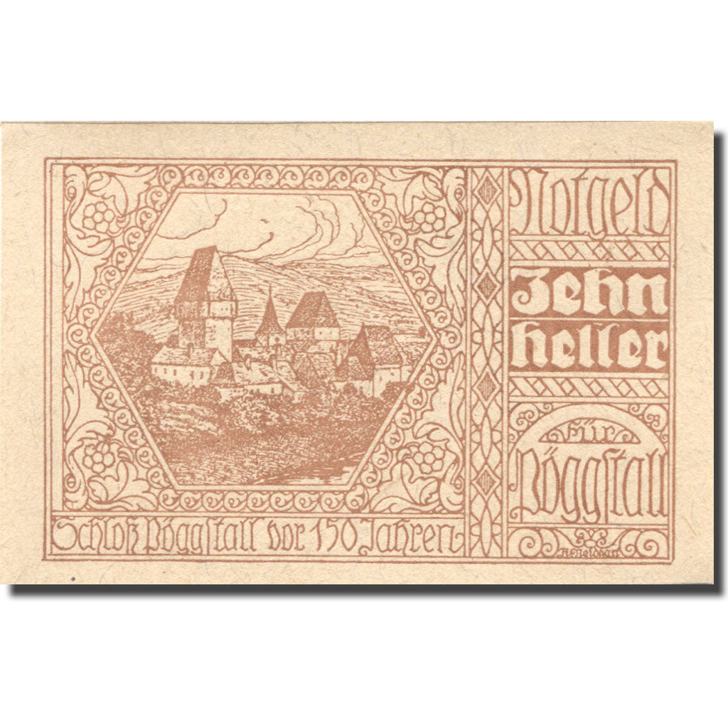 Billet, Autriche, Pöggstall, 10 Heller, village 1920-12-31, SPL Mehl:FS 756IIa