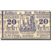 Geldschein, Österreich, Vöcklabruck, 20Heller, chevalier, 1919 UNZ Mehl:FS 1116I