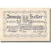 Banconote, Austria, Zell an der Pram, 20 Heller, Maison, 1920 SPL Mehl:FS 1271a