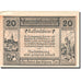 Geldschein, Österreich, Scheibbs, 20 Heller, château, 1920 UNZ- Mehl:FS 957IIb