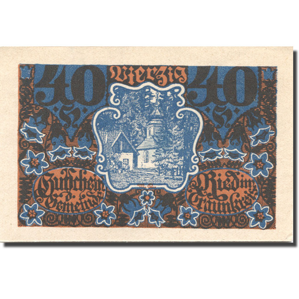 Banknote, Austria, Ried, 40 Heller, village 1920-06-13, UNC(63)  Mehl:FS 836IIa