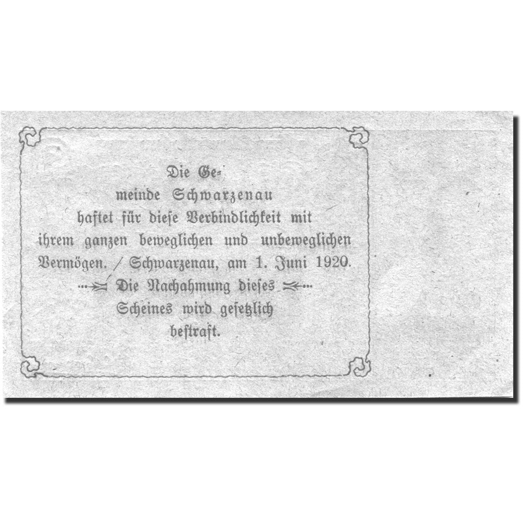 Banconote, Austria, Schwarzenau, 80 Heller, Blason, 1920 SPL Mehl:FS 979a