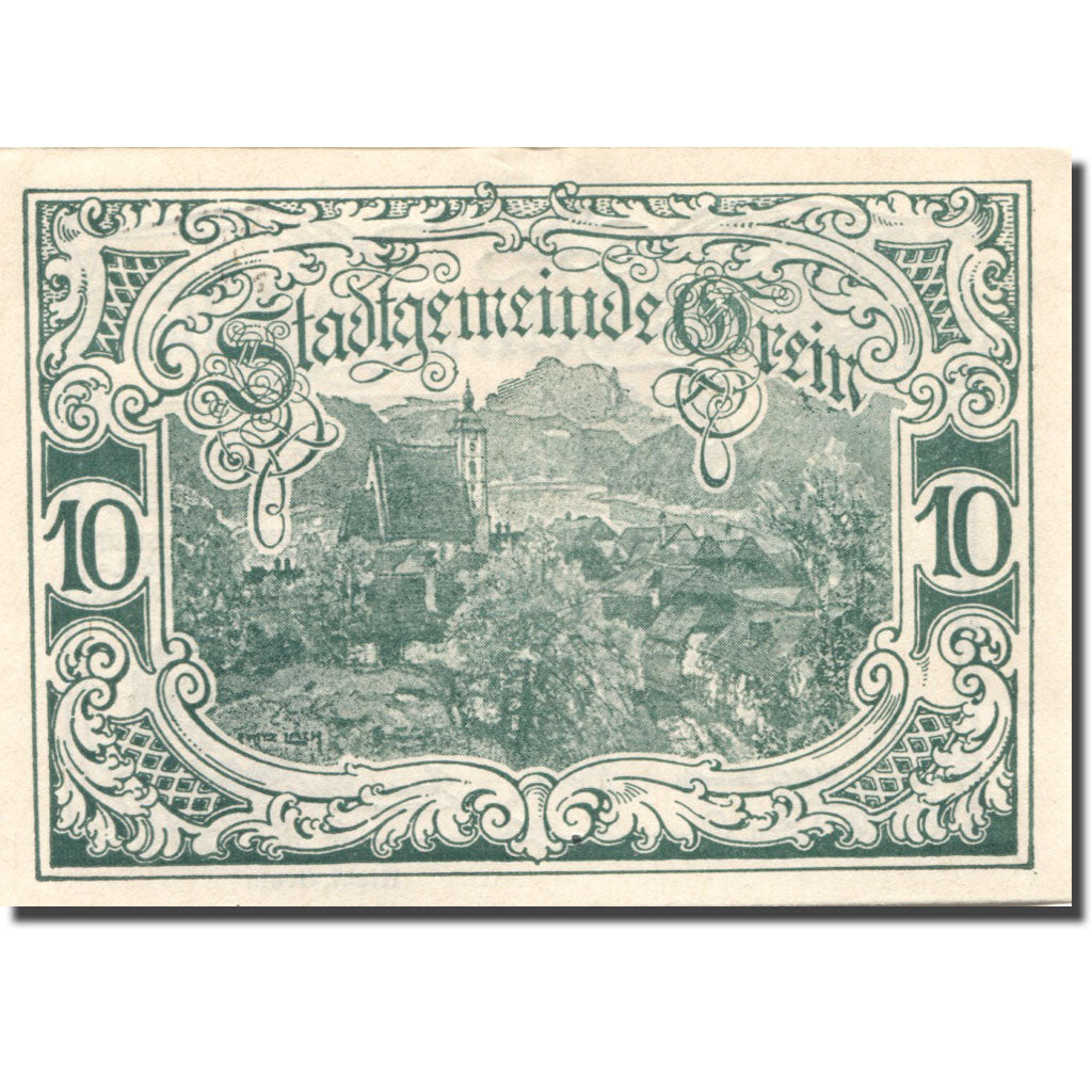 Billet, Autriche, Grein, 10 Heller, village, 1920-12-31, SPL Mehl:FS 276IIIa