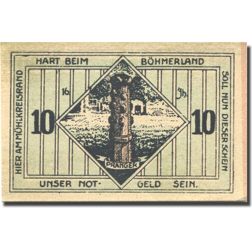 Geldschein, Österreich, Leopolschlag, 10 Heller, Monument, 1920 UNZ Mehl:FS 516