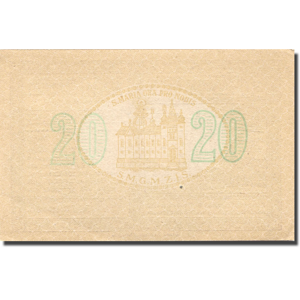 Banconote, Austria, Rohrbacher, 20 Heller, Eglise, 1920 SPL Mehl:FS 591a