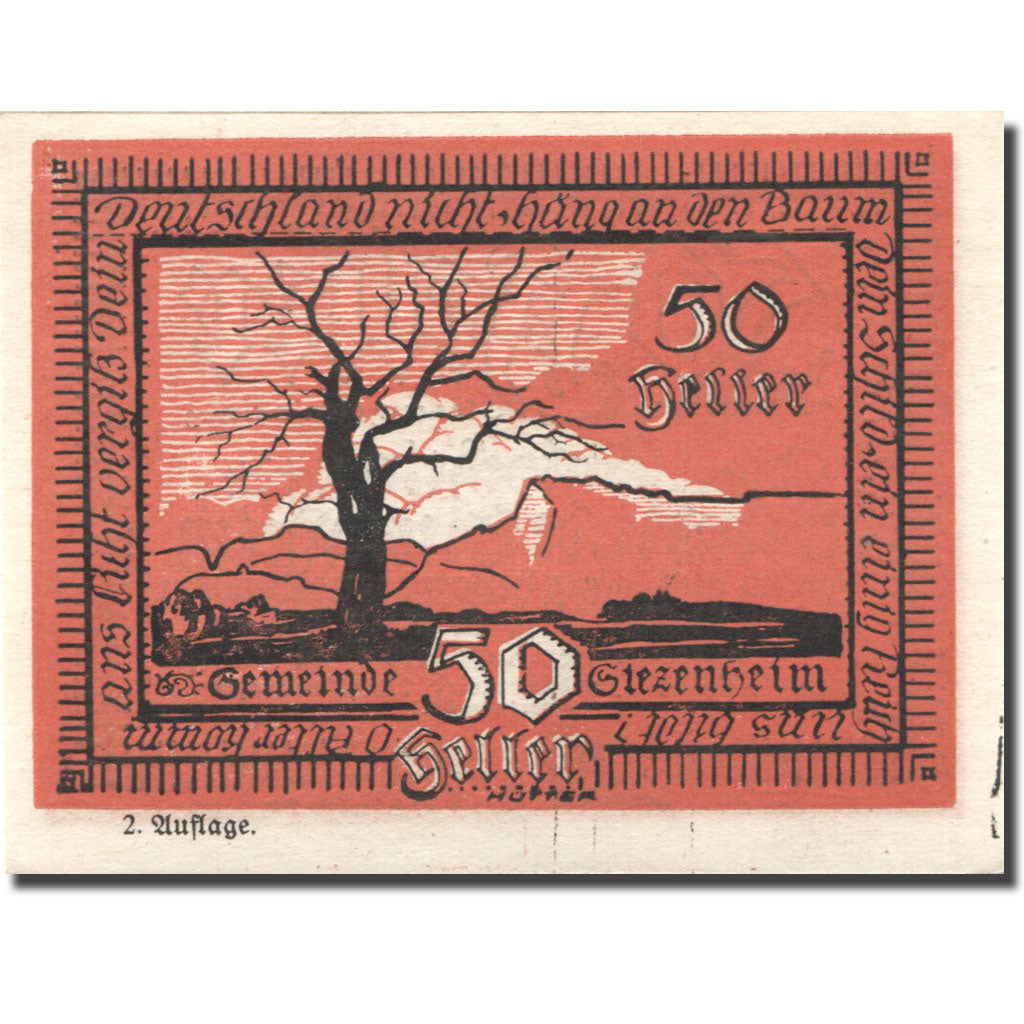 Banconote, Austria, Siezenheim, 50 Heller, arbre 1920-12-31, SPL Mehl:FS 996b