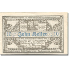 Billet, Autriche, Antiesenhofen, 10 Heller, Eglise, 1920 SPL Mehl:FS 47Ba