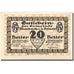 Geldschein, Österreich, Marbach a/d Donau, 20 Heller, Port, UNZ- Mehl:FS 579II