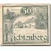 Billet, Autriche, Lichtenberg, 50 Heller, ferme 1920-12-31, SUP, Mehl:FS 518a