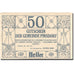 Banconote, Austria, Pinsdorf, 50 Heller, arbre 1920-06-01, SPL, Mehl:FS 750