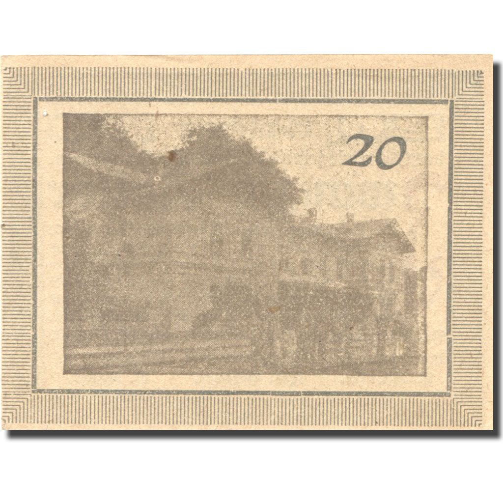 Geldschein, Österreich, Mauthausen, 20 Heller, village, 1920 UNZ- Mehl:FS 334Ib