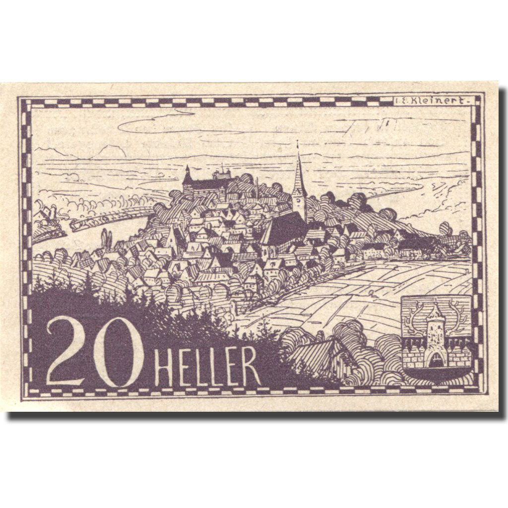 Banconote, Austria, Ottensheim, 20 Heller, village 1920-12-31, SPL Mehl:FS 717