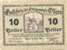Banconote, Austria, Ossarn, 10 Heller, Eglise, 1920 SPL Mehl:FS 712a2.1
