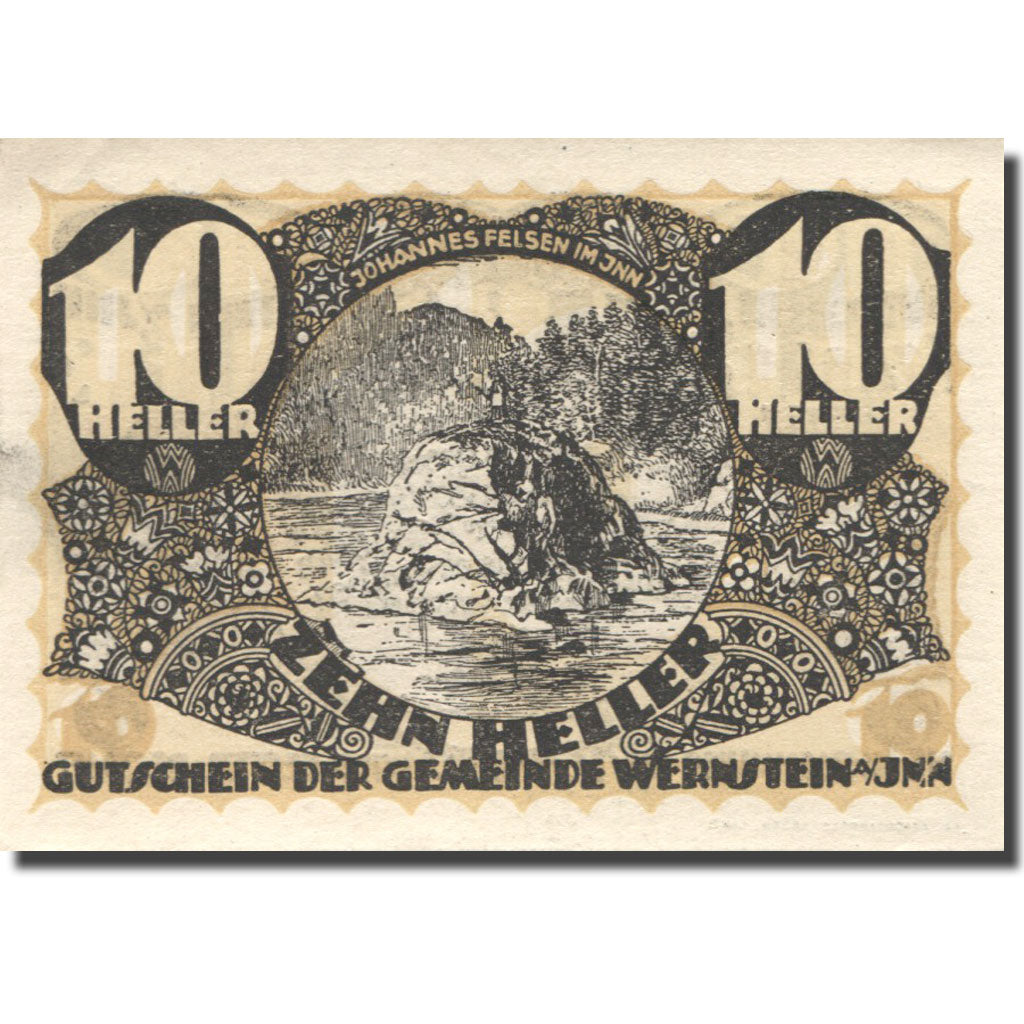 Banconote, Austria, Wernstein, 10 Heller, Forêt 1920-12-31, SPL Mehl:FS 1174a