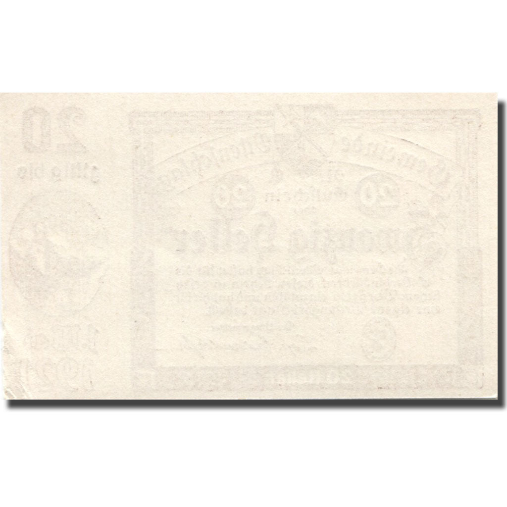 Geldschein, Österreich, Ottenschlag, 20 Heller, château, 1921 UNZ Mehl:FS 716a