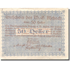 Banconote, Austria, Aschach a/d Donau, 50Heller, fleuven1920 SPL Mehl:FS 53IIb20