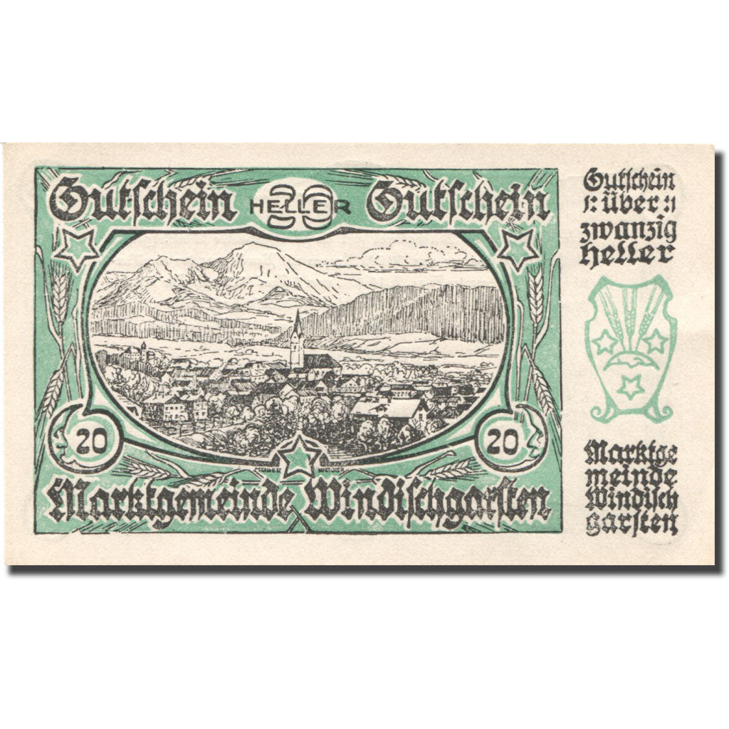 Geldschein, Österreich, Windischgarsten, 20 Heller 1920 UNZ Mehl:FS 1245IIIa