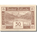 Billet, Autriche, Zell am See, 50 Heller, montagne, 1920 SPL Mehl:FS 1270I
