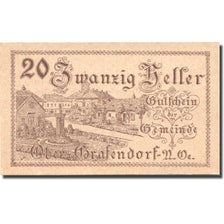 Geldschein, Österreich, Grafendorf, 20 Heller, village, 1920 UNZ- Mehl:FS 682a